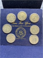 Readers digest set of presidential coins