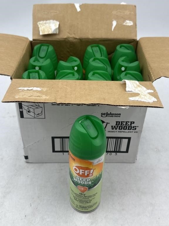 NEW Lot of 12- Off Deep Woods Insect Repellent