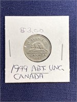 1949 Canadian coin $.05