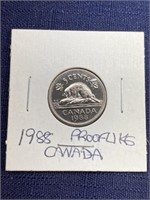 1988 Canadian coin $.05