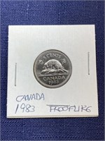 1983 Canadian coin $.05