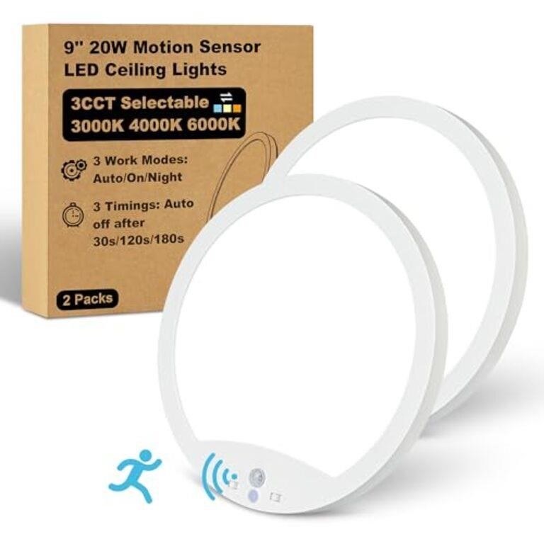 20W 9Inch Motion Sensor LED Ceiling Lights Indoor