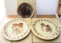 (3) Norman Rockwell Collector Plates