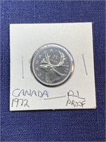 1972 Canadian coin $.25