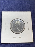 1986 Canadian coin $.25