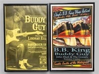 (2) FRAMED BLUES POSTERS