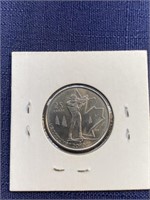 2007 Vancouver Olympics Canadian coin $.25