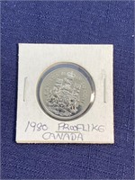 1980 Canadian $.50 coin proof like