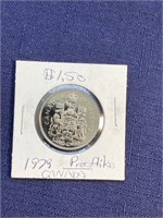 1979 Canadian $.50 coin proof like