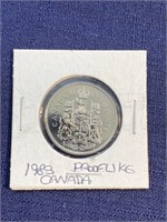 1983 Canadian $.50 coin proof like