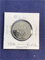 1986 Canadian $.50 coin proof like