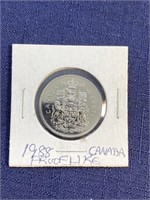 1988 Canadian $.50 coin proof like