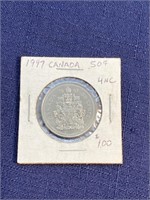 1997 Canadian $.50 coin proof like