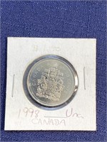 1998 Canadian $.50 coin proof like
