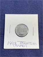 1984 Canadian $.10 coin proof like