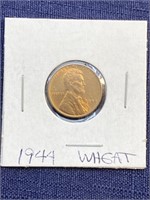 1944 coin Lincoln wheat cent penny