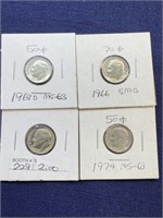 1960/70s Dime coin lot MS63