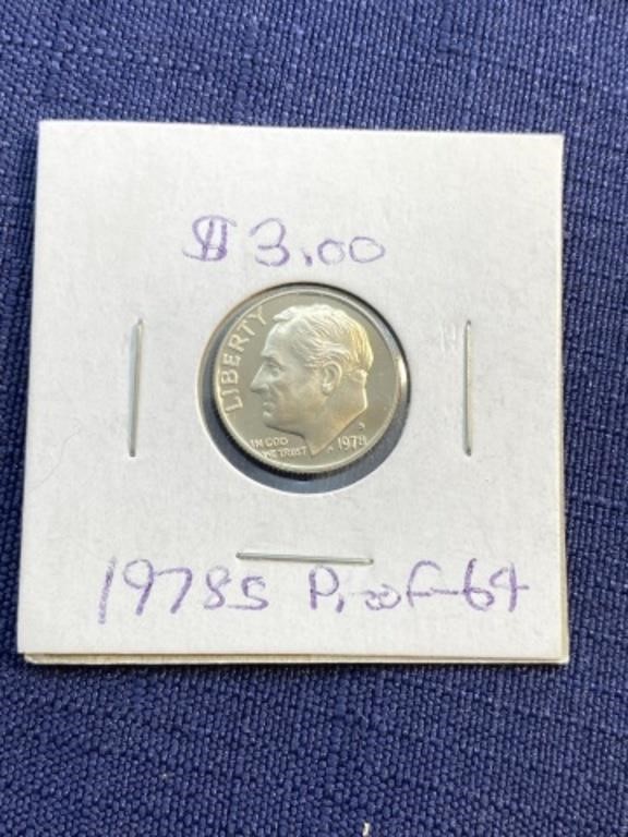 1978 s proof dime coin