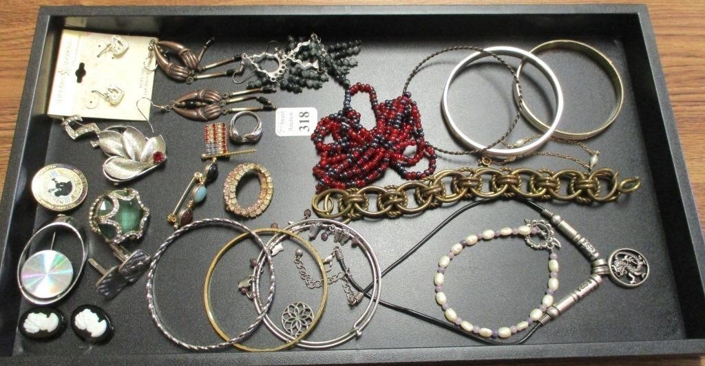Tray of Misc Costume Jewelry