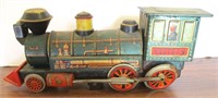 Vintage Tin Toy Train, Battery Operated