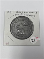 MS Grade 1971 Rocky Mountain Elk Foundation Token