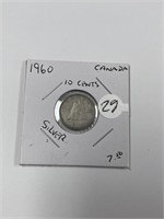 1960 Canadian Silver Dime