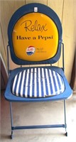 Vintage Pepsi Folding Chair
