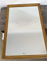 Wood Framed Beveled mirror, 24x36”