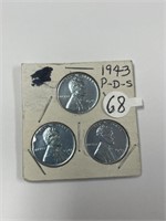 1943 Steel Cent Collection - Penslavania, D & S