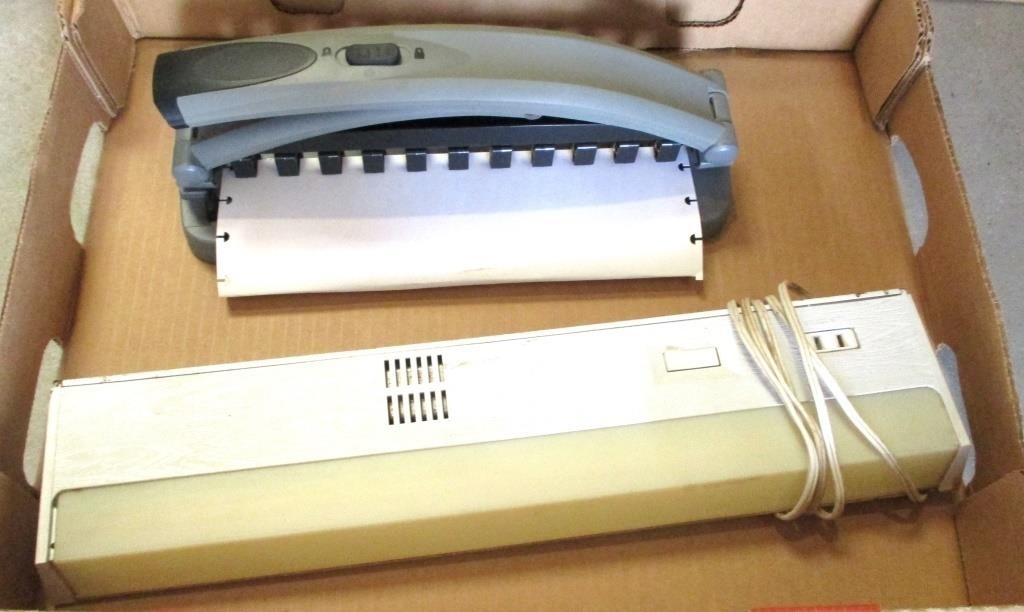 Specialty Paper Hole Punch, Under Counter Light