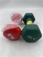 Mixed Lot of 2-8lb Dumbell Weight