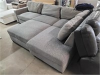 Thomasville - 3 Piece Grey Fabric Sectional