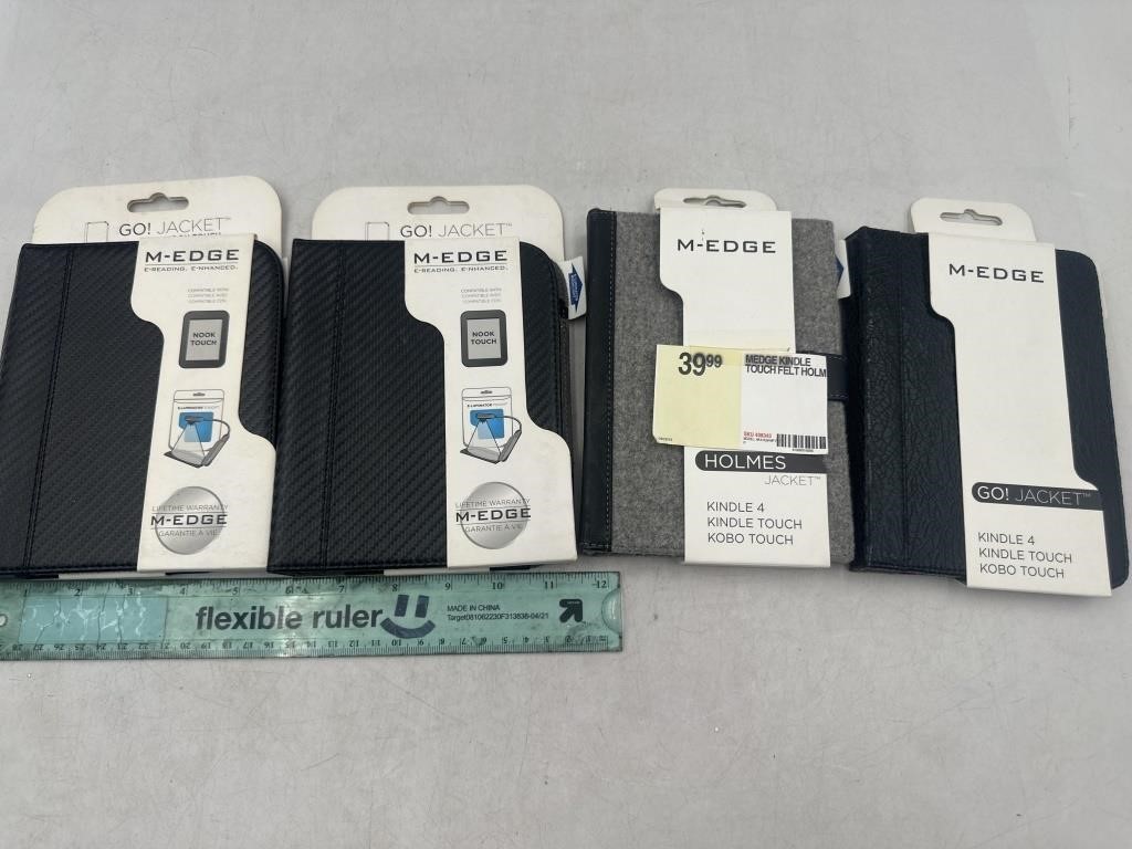 NEW Lot of 4- M-Edge nook touch & Kindle 4 Cases