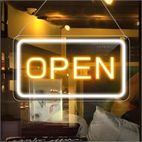 16"x 9" LED Neon Open Sign for Business, Ultra