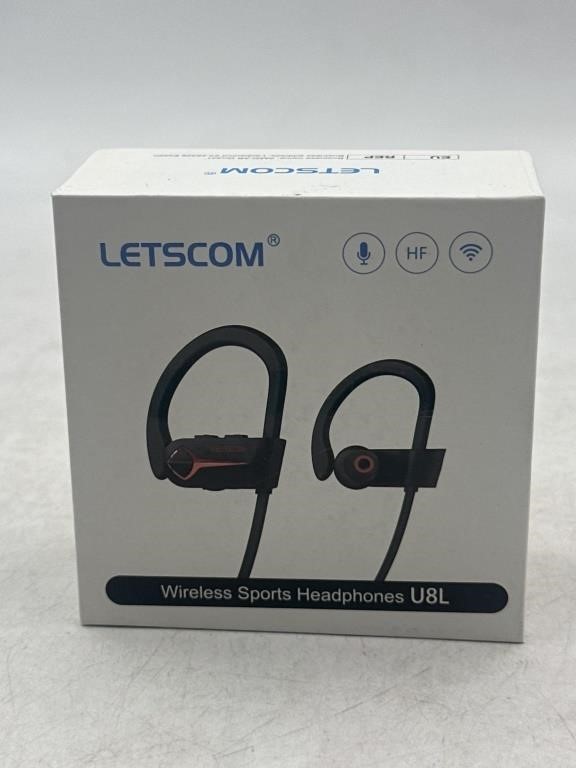 NEW LETSCOM Wireless Sports Headphones U8L