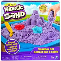 Kinetic Sand, Sandbox Playset with 1lb of Purple