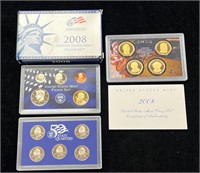 2008 US Mint Proof Set in Box with COA