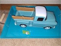 PORCELAIN TRUCK AND TRAY