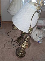 3 LAMPS (2 ARE BRASS)
