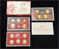 2008 US Mint Silver Proof Set in Box with COA