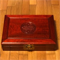 Chinese Hardwood Jewelry Box