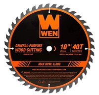 WEN BL1040 10-Inch 40-Tooth Carbide-Tipped