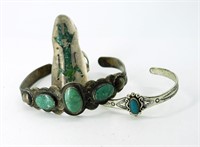 Sterling Native American Bracelets & Ring