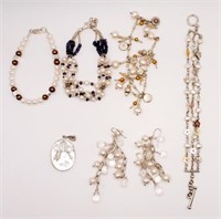 925 Shell & Pearl Bracelets & Earrings