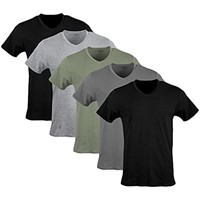 Gildan Men's V-neck T-shirts, Multipack