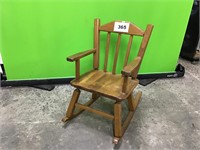 Small Kids’ Wooden Rocking Chair