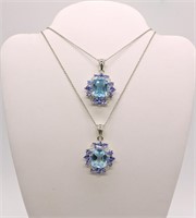 Sterling Gemstone Necklaces
