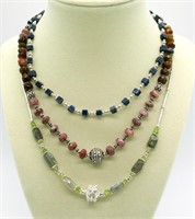 Sterling Natural Gemstone Necklaces