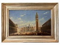 Piazza San Marco, Oil on Canvas