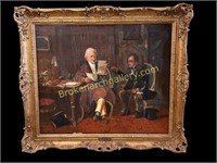 Genre Painting with Two Men Conferring